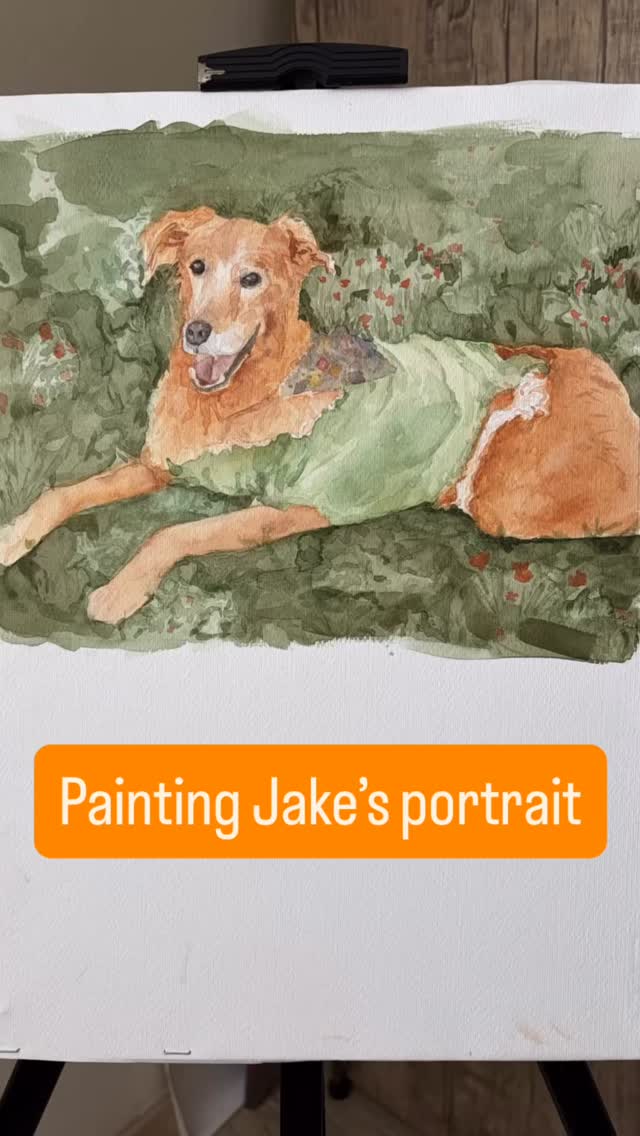 I tried to capture his sunny spirit in this painting ☀️